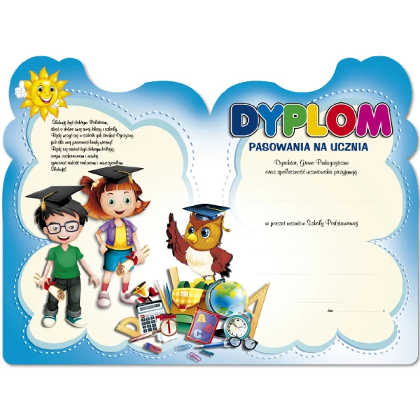 Dyplom Pasowanie na Ucznia