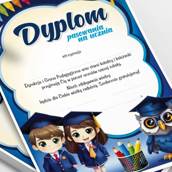 Dyplom Pasowanie na Ucznia