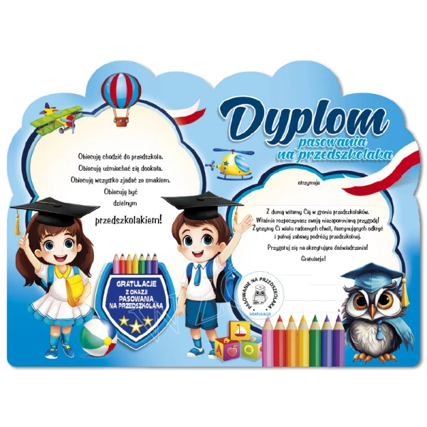 Dyplom Pasowanie na Przedszkolaka