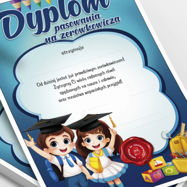 Dyplom Pasowanie na Zerówkowicza