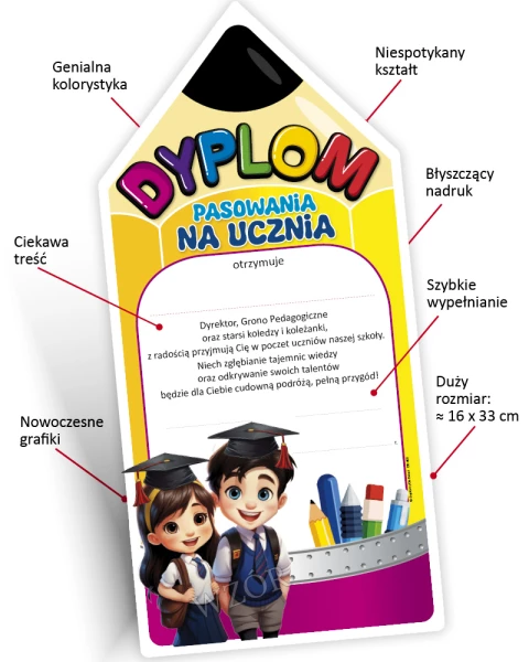 Dyplom Pasowanie na Ucznia