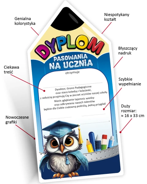 Dyplom Pasowanie na Ucznia