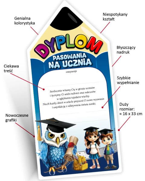 Dyplom Pasowanie na Ucznia