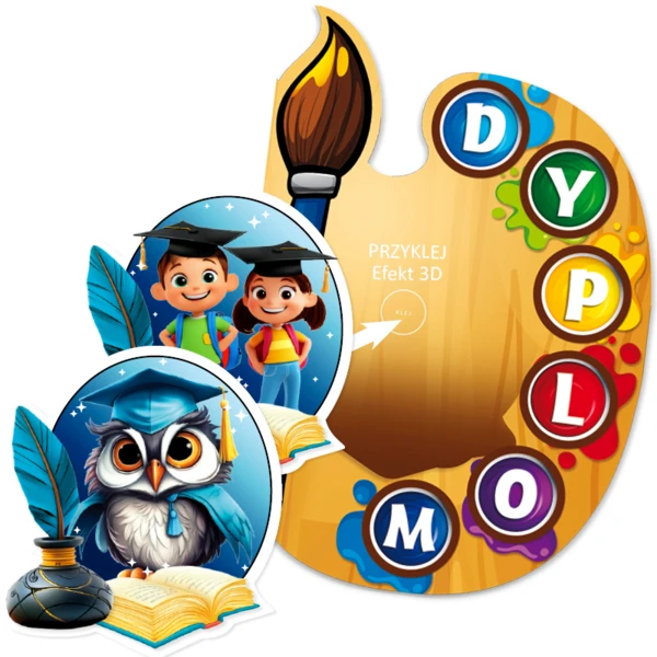 Dyplom Ukończenia Przedszkola (z emblematem)