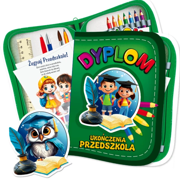 Dyplom Ukończenia Przedszkola (z emblematem)