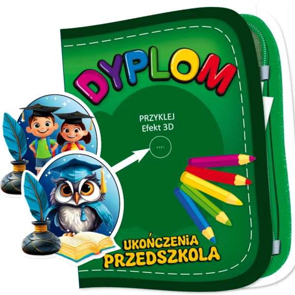 Dyplom Ukończenia Przedszkola (z emblematem)