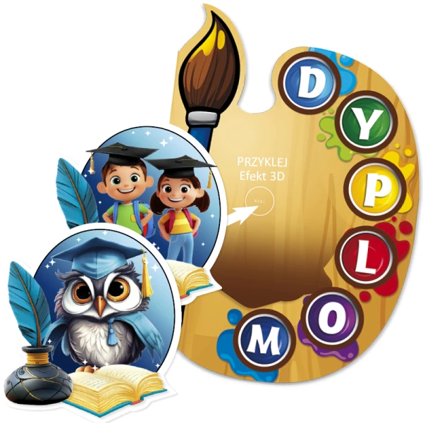 Dyplom Ukończenia Oddziału Przedszkolnego (z emblematem)