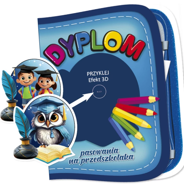 Dyplom Pasowania na Przedszkolaka (z emblematem)