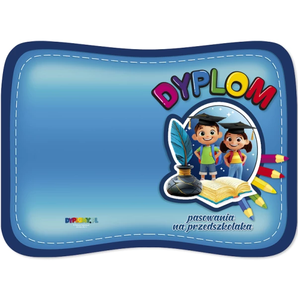 Dyplom Pasowania na Przedszkolaka (z emblematem)