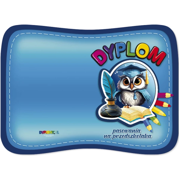 Dyplom Pasowania na Przedszkolaka (z emblematem)