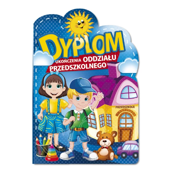 Zestaw prezentów na Ukończenie Oddziału Przedszkolnego (Dyplom, Biret, Zakładka)