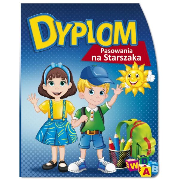 Zestaw Pasowanie na Starszaka (Dyplom, Biret, Zakładka)
