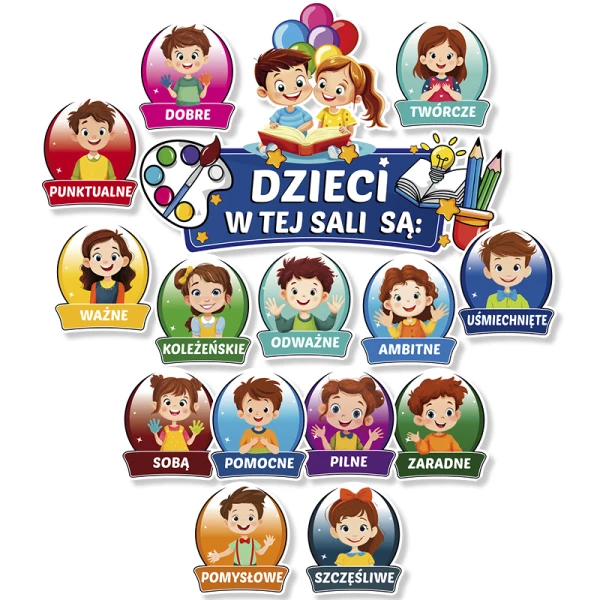 Dekoracja „Dzieci w tej sali są…”
