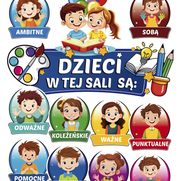 Dekoracja „Dzieci w tej sali są…”
