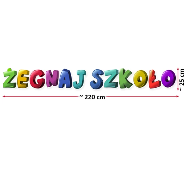 Dekoracja „Żegnaj Szkoło”