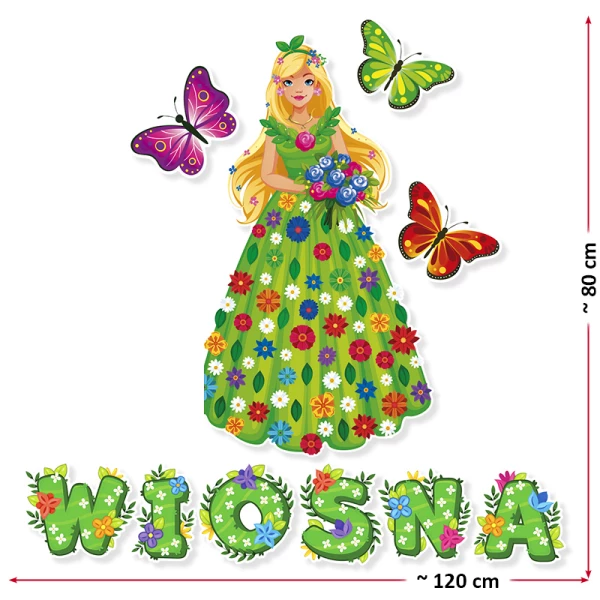 Dekoracja Szkolna Pani Wiosna
