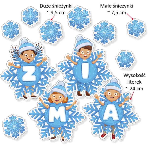Dekoracje Szkolne Zima Napis