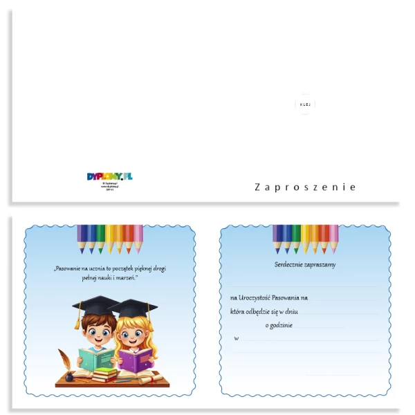 Zaproszenie na Pasowanie – 3D