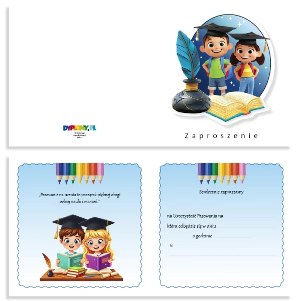 Zaproszenie na Pasowanie – 3D