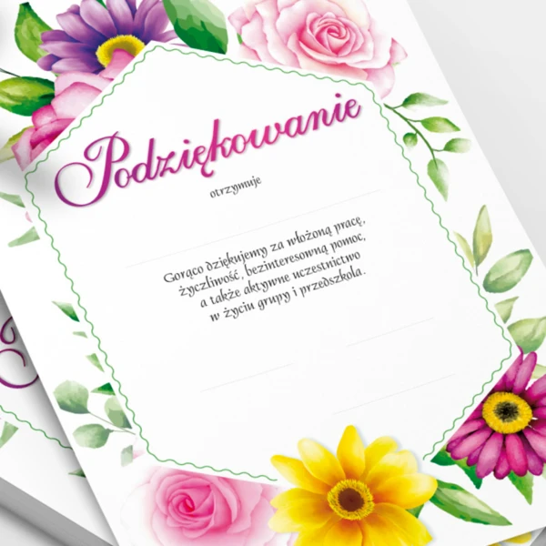 Podziękowanie Przedszkole