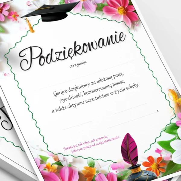 Podziękowanie Szkoła