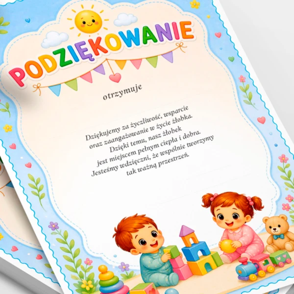 Podziękowanie Żłobek