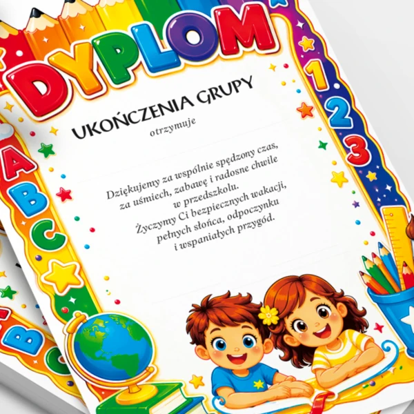 Dyplom Ukończenia Grupy Przedszkolnej