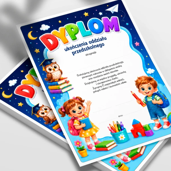 Dyplom Ukończenia Oddziału Przedszkolnego