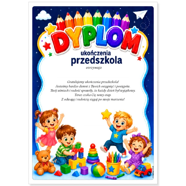 Dyplom Ukończenia Przedszkola