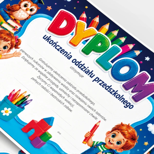 Dyplom Ukończenia Oddziału Przedszkolnego