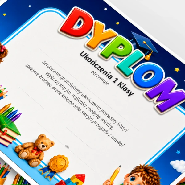Dyplom Ukończenia Klasy Pierwszej