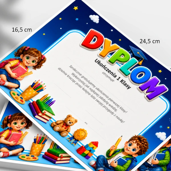 Dyplom Ukończenia Klasy Pierwszej