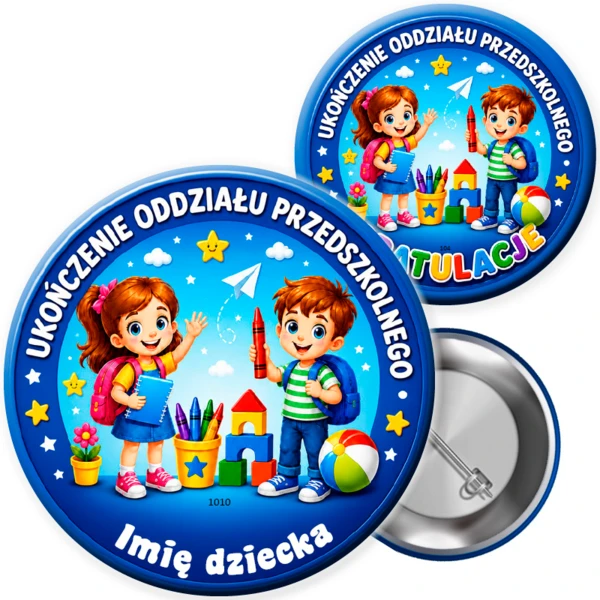 Przypinka Ukończenie Oddziału Przedszkolnego
