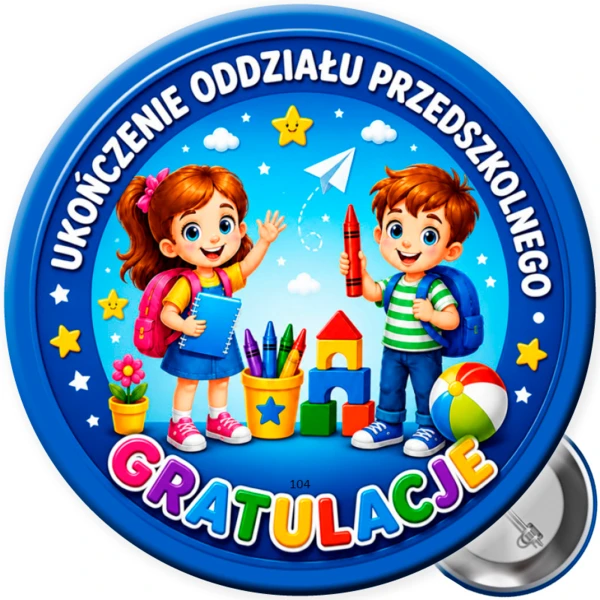Przypinka Ukończenie Oddziału Przedszkolnego