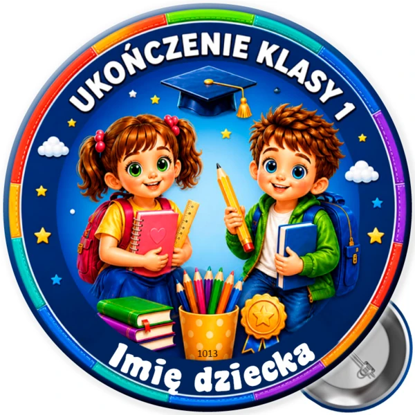 Przypinka Ukończenie 1 klasy