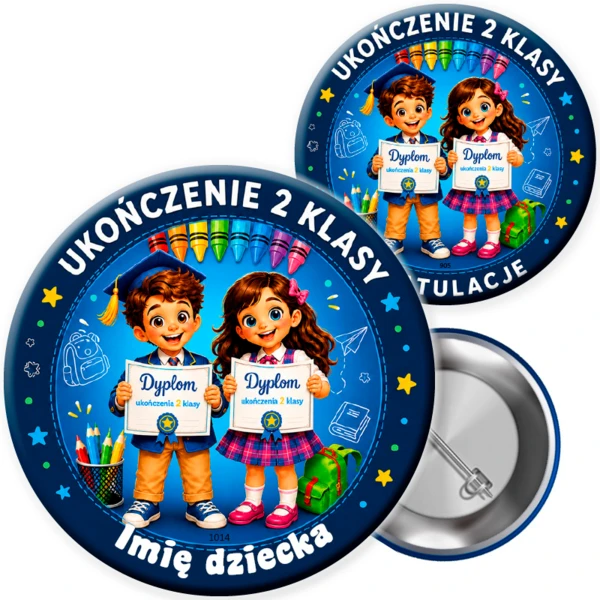 Przypinka Ukończenie 2 klasy