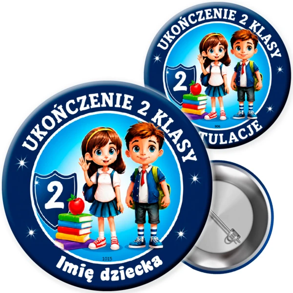 Przypinka Ukończenie 2 klasy