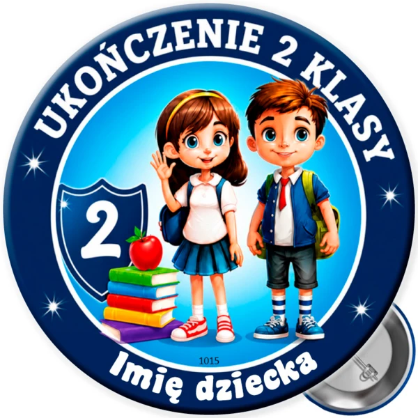 Przypinka Ukończenie 2 klasy