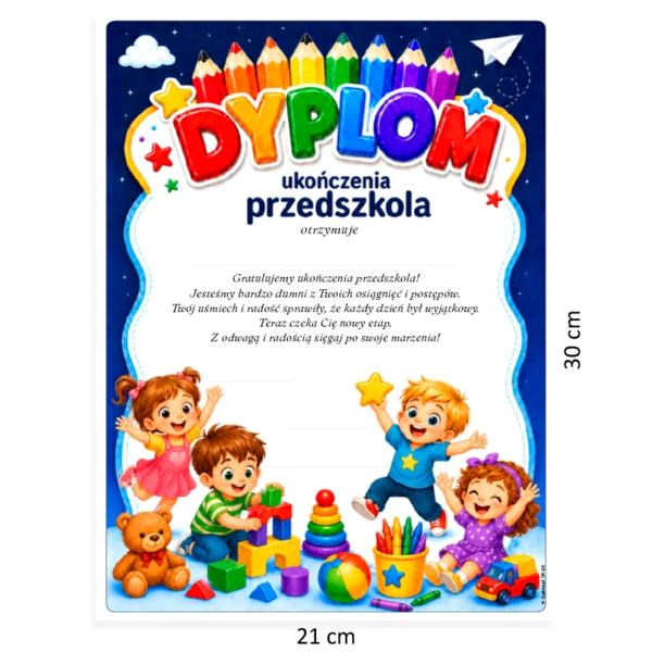 Prezent ukończenie przedszkola (z Wesołym Ołowkiem)