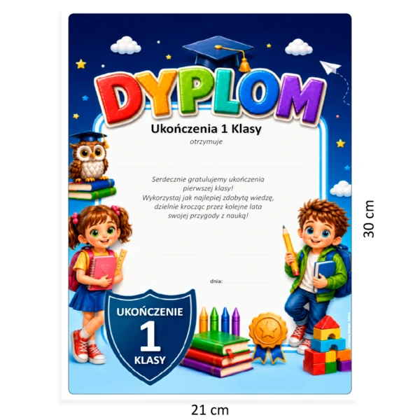 Prezent ukończenie 1 klasy (z Wesołym Ołowkiem)