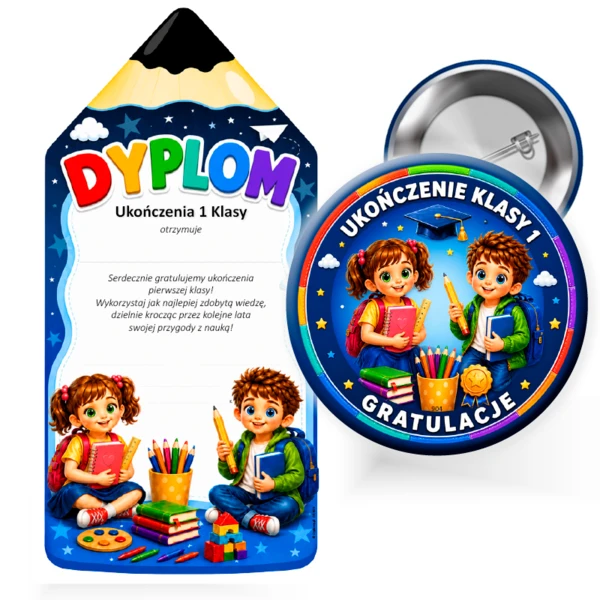Prezent ukończenie 1 klasy (przypinka)