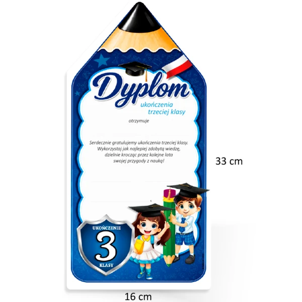 Prezent ukończenie 3 klasy (przypinka)