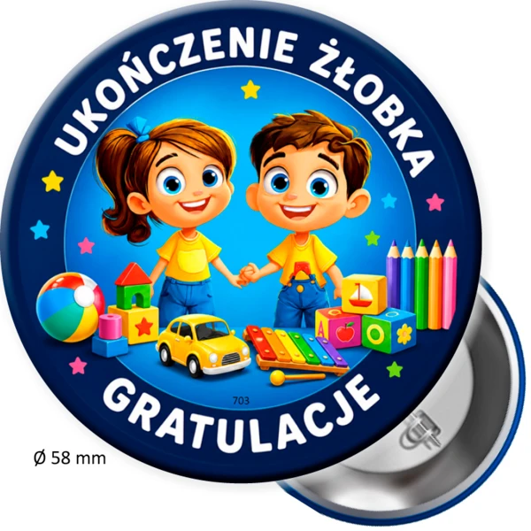 Prezent ukończenie żłobka (przypinka)