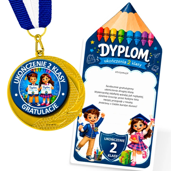 Prezent ukończenie 2 klasy (medal)