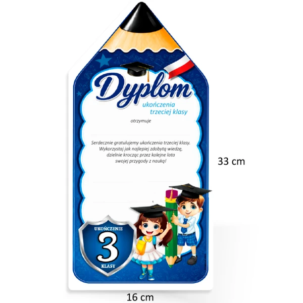 Prezent ukończenie 3 klasy (medal)