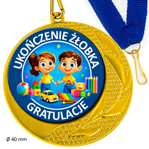 Prezent ukończenie żłobka (medal)
