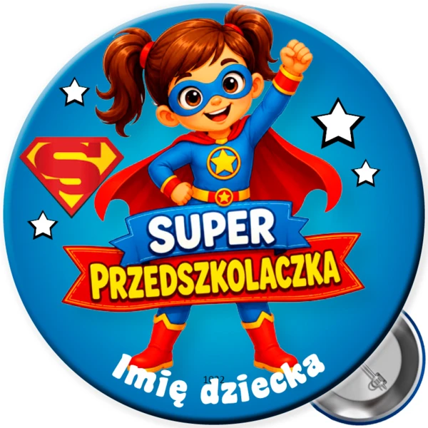 Przypinka Super Przedszkolaczki