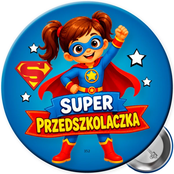 Przypinka Super Przedszkolaczki