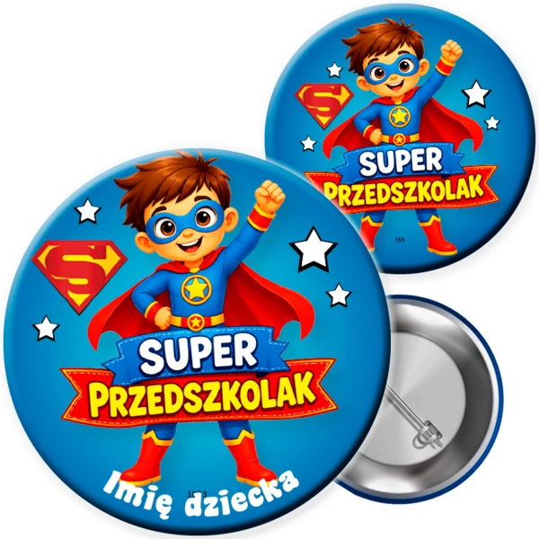 Przypinka Super Przedszkolaka