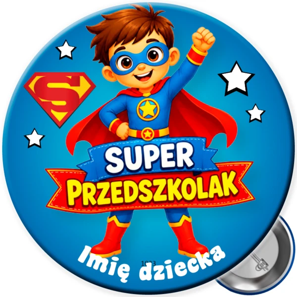 Przypinka Super Przedszkolaka
